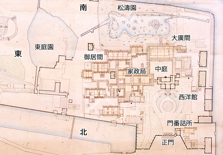 立花伯爵邸平面図